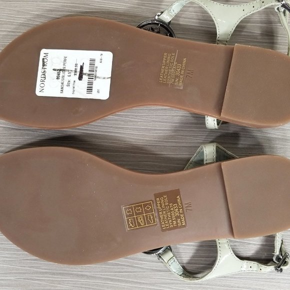 Tory Burch Violet Thong Sandal, Light Grey Patent Leather, Womens Size 7 M - Picture 13 of 14